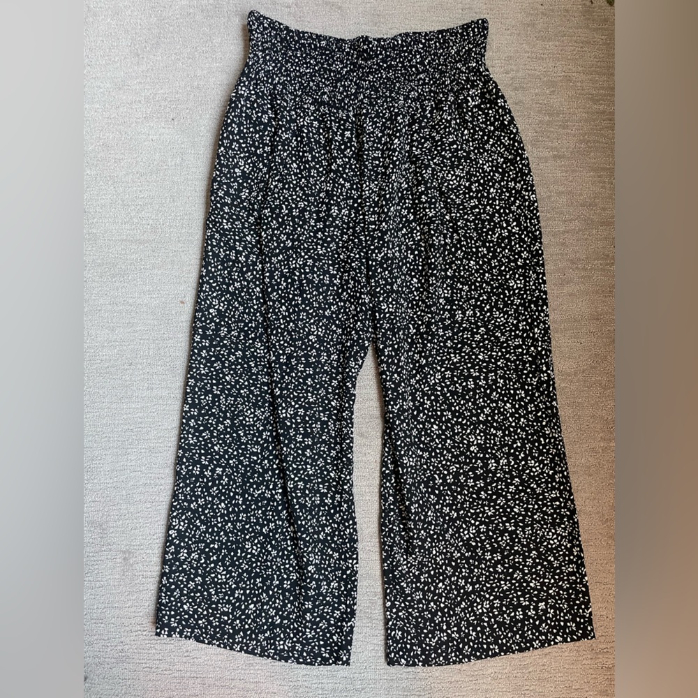 Black and White Patterned Pants